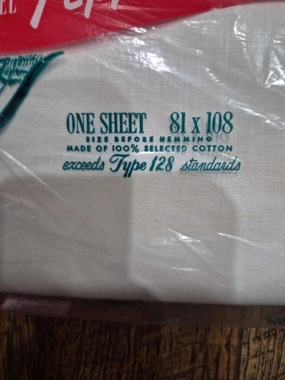 New Oldstock Pepperell Muslim 100% Cotton Double Vintage Flat Sheet